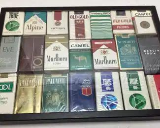 ASSORTED VTG. CIGARETTE CARTONS, MONTCLA