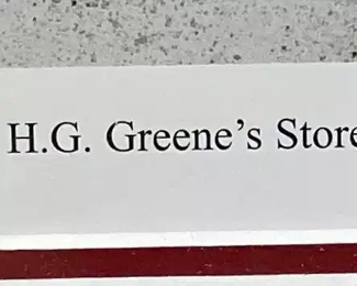 SIGNED TIM BRUCE ‘’H.G. GREENE’S STORE’’