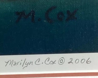 SIGNED 2006 MARILYN C. COX, #12/20, ‘’RO