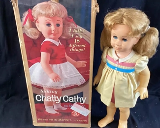 VTG. TALKING CHATTY KATHY DOLL