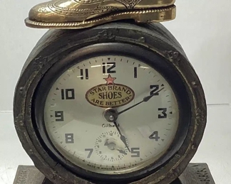 GILBERT ‘’STAR BRAND SHOES ARE BETTER’’ ALARM CLOCK