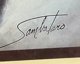 SIGNED JOE SAMBATERO WILD HORSES PRINT