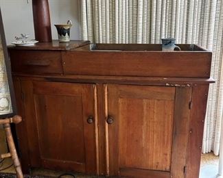 antique dry sink
