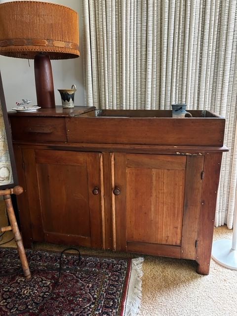 antique dry sink