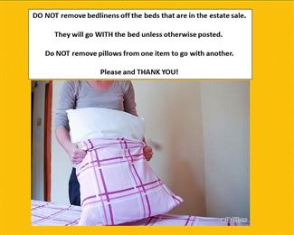 leave bed linens