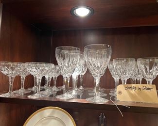 Claridge  by Stuart Crystal - 8 each champagnes, wines and white wines 