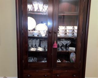 High Quality Lighted Cabinet by Craftique Furniture Company