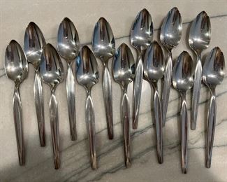 13 Silver  Plate Citrus Spoons