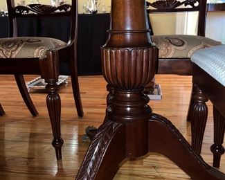 Quality Mahogany Table and 9 chairs ( maker unknown