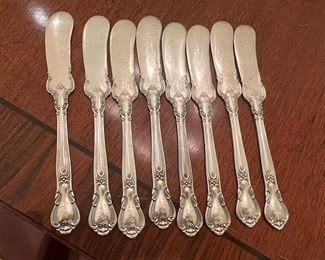  Chantilly Sterling by Gorham set 8 individual butter spreaders