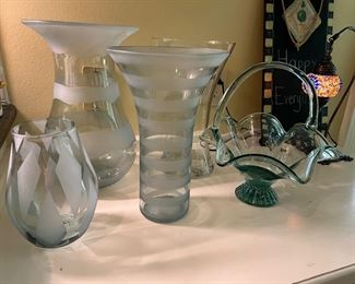 Collection of large vases