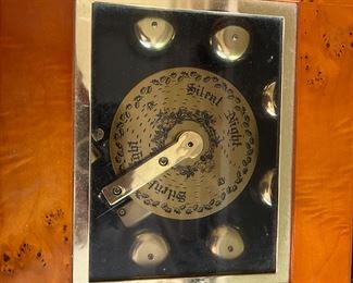 Mr Christmas Burled Walnut Music Box