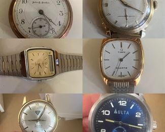 Vintage Watches - Aulta, Timex, Benrus, Lord Elgin and more