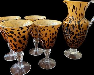 Pitcher and 4 glasses