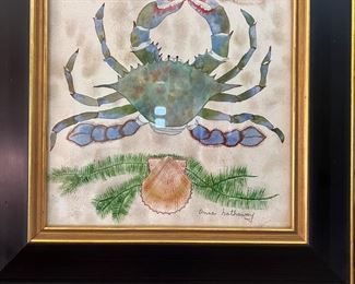 Crab Painting by Anne Hathaway, Atlanta GA  Artist