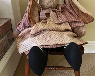 Childs Windsor chair,  Floppy Bunny