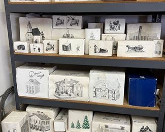 Large Collection of Department 56 Snow Village 