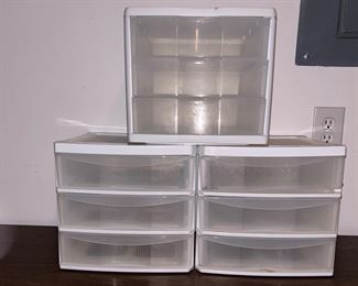 3 Small 3- Drawer Storage