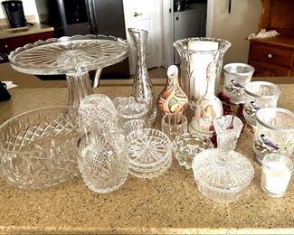 Assorted Crystal, Glass and More