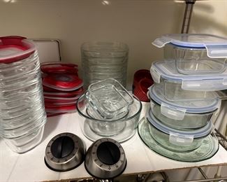 Shelf Lot- Assorted Glass Food Storage Containers