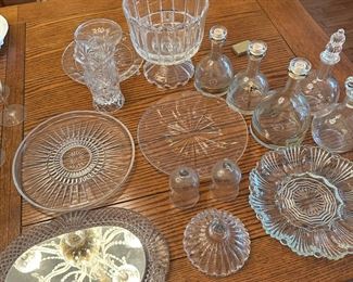 Assorted Crystal and Glass Items