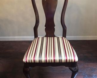 Four armless dining chairs