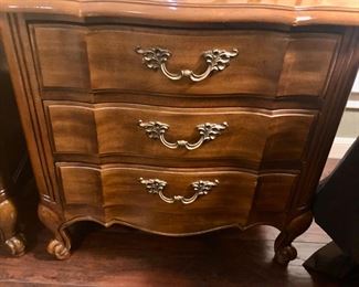 Pair of French provincial night chests
