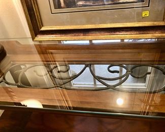 Top of console table