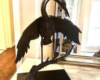 Bronze crane