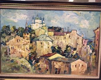 Old Kiev oil on canvas 