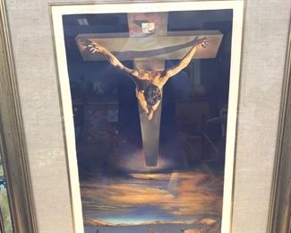 Signed Salvador Dali: St. John of the Cross lithograph