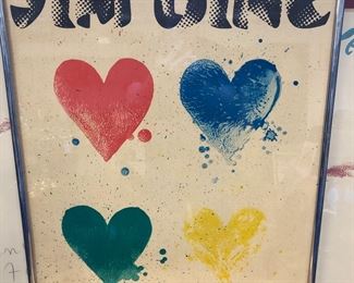 Signed Jim Dine lithograph 