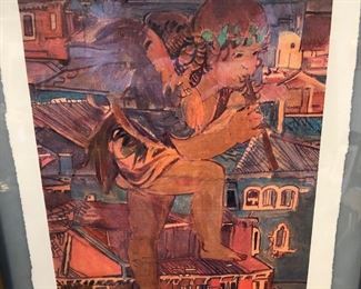 Signed Phylis Seltzer lithograph