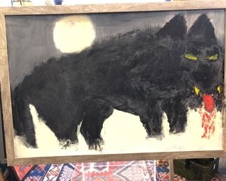 We have a series of paintings by former judge James O’Leary all of which are a decent size. Mr. O’Leary took up painting in his later 50s and passed away at age 77. He exhibited at the Ohio arts Council in Columbus, Ohio.