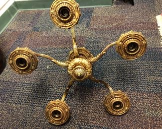 Ca. 1930s gilt chandelier 