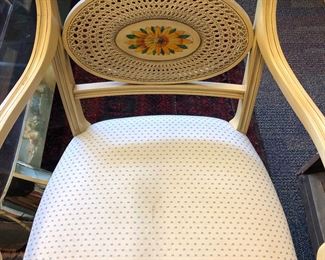 One of a pair of Neo classic chairs from Holzheimers