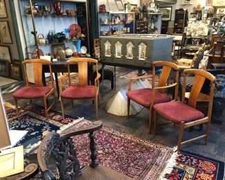 Set of 4 Folke Ohlsson Danish Modern teak chairs