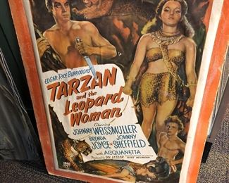 Movie poster Tarzan and the Leopard Woman with Johnny Weissmuller