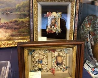 Wax effigies of Presidents Hayes and Grant