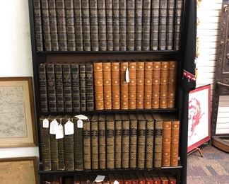Sets of leather bound books