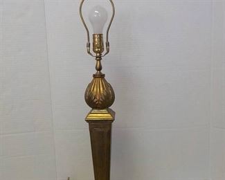 An Antique Gold Look Ceramic Table Lamp