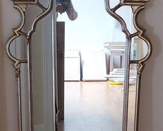 Gorgeous Labarge Silver Gilt Mirror