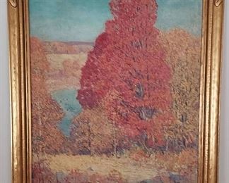 W Bollendonk Original Oil on Canvas Painting Signed Framed