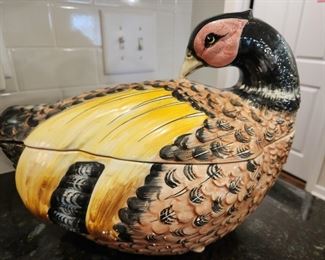 Pheasant Covered Soup Tureen