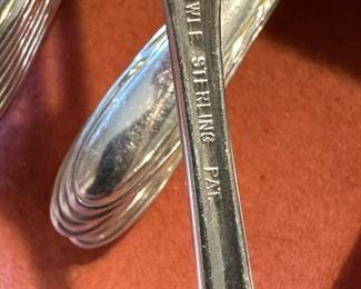 Towle STERLING Silver Flutes Flatware Set