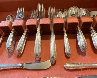 Towle STERLING Silver Flutes Flatware Set