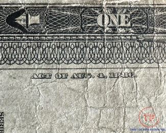 1899 Black Eagle Silver Certificate Horse Blanket Note