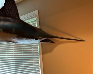 Large Mounted Blue Marlin