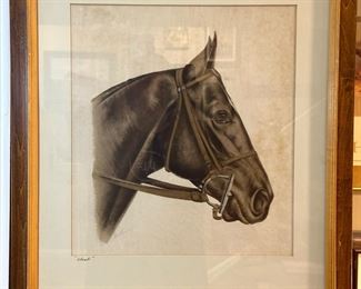 "Alsab" Lithograph by Wallace