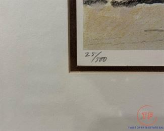 Signed Limited Edition Horse Racing by CHARLES BECKENDORF